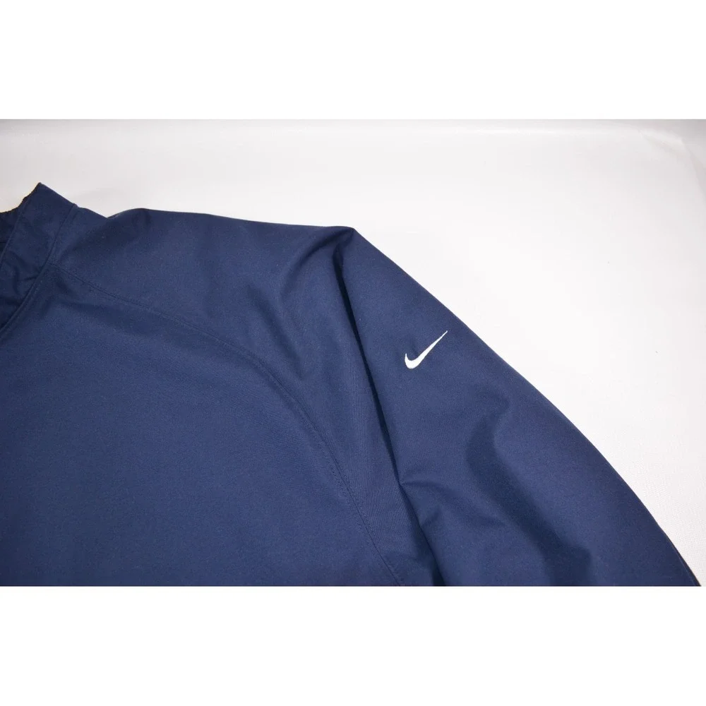 Nike 1/4 Snap Navy Blue Windbreaker Men's XL Pullover Jacket Outdoor